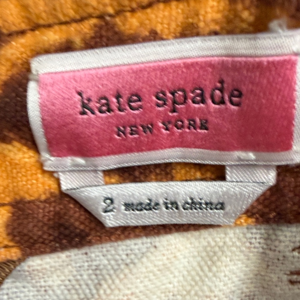 Kate Spade Brown Leopard A-Line Skirt - Picture 6 of 6